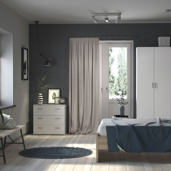 Space Wardrobe - 2 doors White 1750