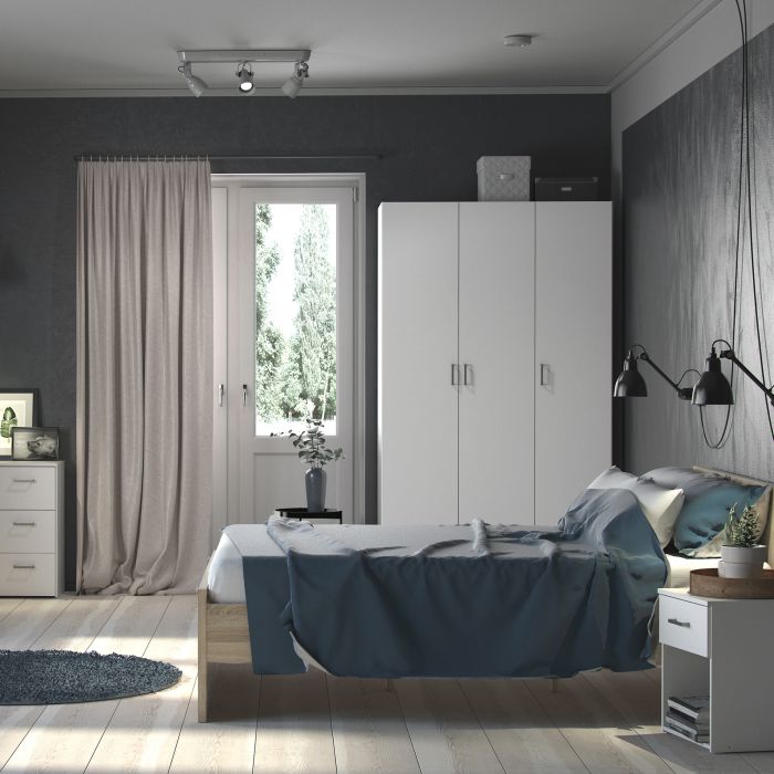 Space Wardrobe - 3 doors White 1750