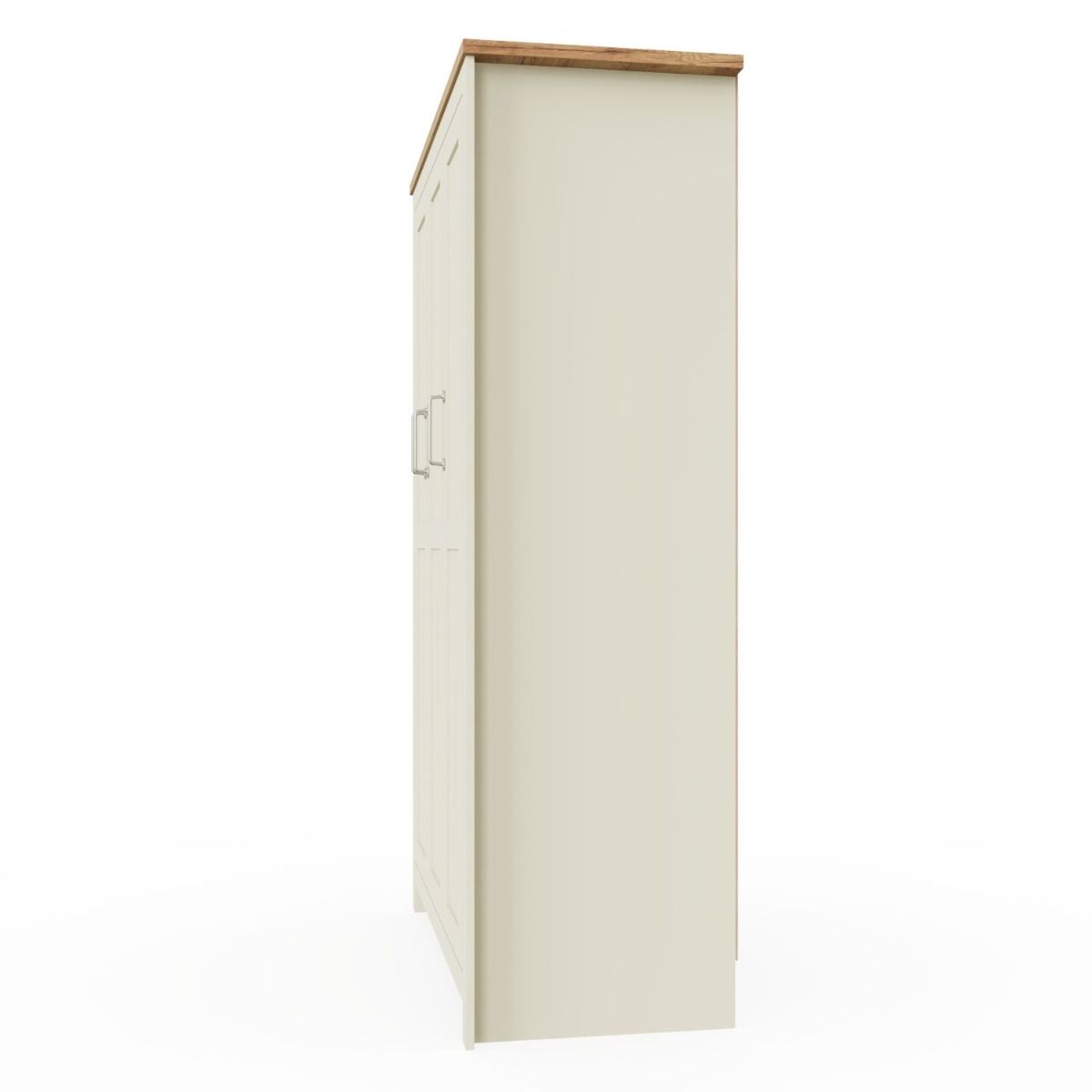 Lisbon Pine 3 Door Wardrobe in Cream