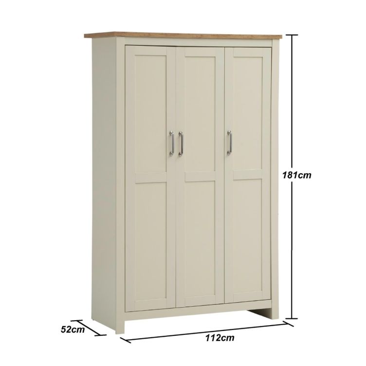 Lisbon 3 Piece Set (3 Door Wardrobe, 3+4 Chest, 1 Drw Bedside)