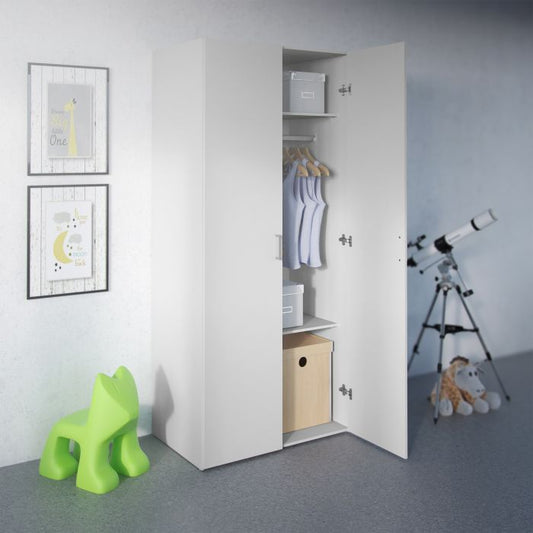 Space Wardrobe - 2 doors White 1750