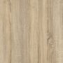 Line Wardrobe with 3 Doors 6 Drawers in Oak with White High Gloss