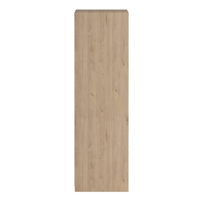 Line Wardrobe with 2 Sliding Doors 1 Small Door and 2 drawers In Jackson Hickory Oak