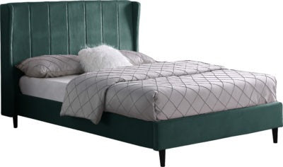 Amelia 5' Velvet Bed Frame & Mattress