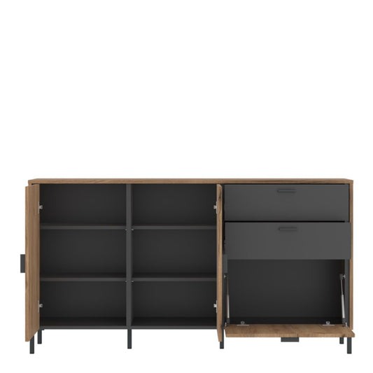 Arundel Sideboard 2 Door 2 Drawer in Green/Grey