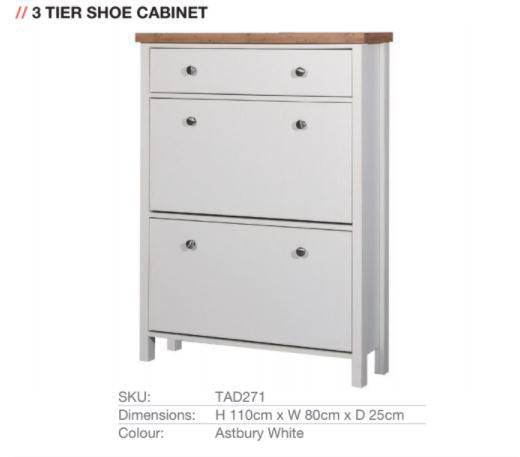 Astbury 3 Tier Shoe Cabinet